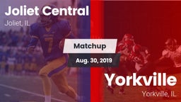 Matchup: Joliet Central High vs. Yorkville  2019
