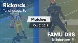 Matchup: Rickards vs. FAMU DRS 2016