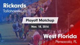 Matchup: Rickards vs. West Florida  2016