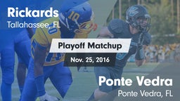 Matchup: Rickards vs. Ponte Vedra  2016