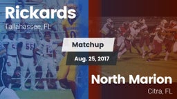 Matchup: Rickards vs. North Marion  2017