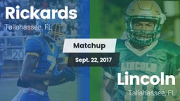 Matchup: Rickards vs. Lincoln  2017