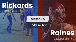 Matchup: Rickards vs. Raines  2017