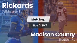 Matchup: Rickards vs. Madison County  2017