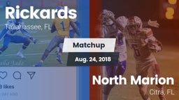 Matchup: Rickards vs. North Marion  2018