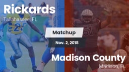 Matchup: Rickards vs. Madison County  2018