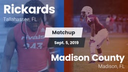 Matchup: Rickards vs. Madison County  2019