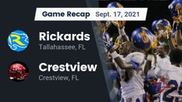 Recap: Rickards  vs. Crestview  2021