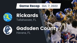 Recap: Rickards  vs. Gadsden County  2022