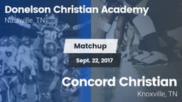 Matchup: Donelson Christian A vs. Concord Christian  2017