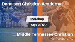 Matchup: Donelson Christian A vs. Middle Tennessee Christian 2017