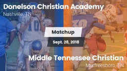 Matchup: Donelson Christian A vs. Middle Tennessee Christian 2018