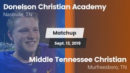 Matchup: Donelson Christian A vs. Middle Tennessee Christian 2019