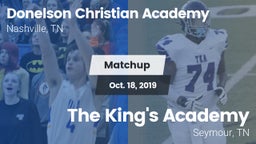 Matchup: Donelson Christian A vs. The King's Academy 2019