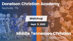 Matchup: Donelson Christian A vs. Middle Tennessee Christian 2020