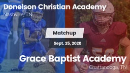 Matchup: Donelson Christian A vs. Grace Baptist Academy  2020