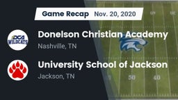 Recap: Donelson Christian Academy  vs. University School of Jackson 2020