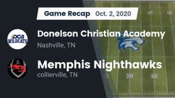 Recap: Donelson Christian Academy  vs. Memphis Nighthawks 2020