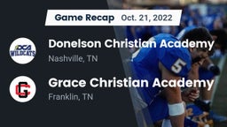 Recap: Donelson Christian Academy  vs. Grace Christian Academy 2022