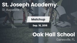 Matchup: St. Joseph High vs. Oak Hall School 2016