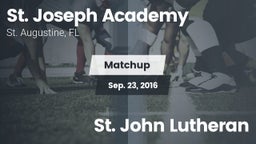 Matchup: St. Joseph High vs. St. John Lutheran 2016