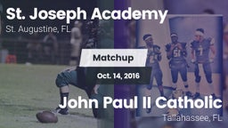 Matchup: St. Joseph High vs. John Paul II Catholic  2016