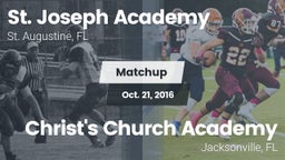 Matchup: St. Joseph High vs. Christ's Church Academy 2016