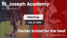 Matchup: St. Joseph High vs. Florida School for the Deaf  2016