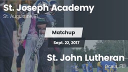 Matchup: St. Joseph High vs. St. John Lutheran  2017