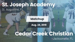 Matchup: St. Joseph High vs. Cedar Creek Christian  2018