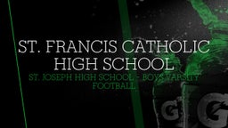 St. Joseph Academy football highlights St. Francis Catholic High School