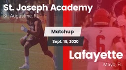 Matchup: St. Joseph High vs. Lafayette  2020