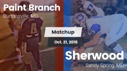 Matchup: Paint Branch vs. Sherwood  2016