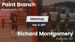 Matchup: Paint Branch vs. Richard Montgomery  2017