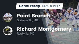 Recap: Paint Branch  vs. Richard Montgomery  2017