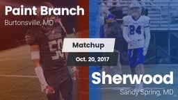 Matchup: Paint Branch vs. Sherwood  2017