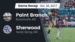 Recap: Paint Branch  vs. Sherwood  2017