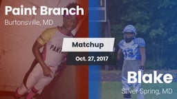 Matchup: Paint Branch vs. Blake  2017