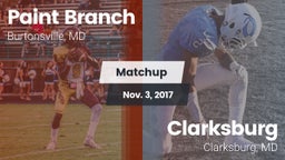Matchup: Paint Branch vs. Clarksburg  2017