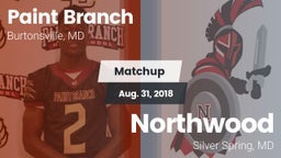 Matchup: Paint Branch vs. Northwood  2018