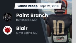 Recap: Paint Branch  vs. Blair  2018