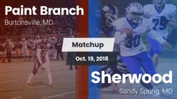 Matchup: Paint Branch vs. Sherwood  2018