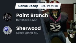 Recap: Paint Branch  vs. Sherwood  2018