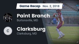 Recap: Paint Branch  vs. Clarksburg  2018
