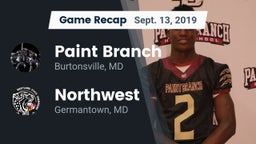 Recap: Paint Branch  vs. Northwest  2019