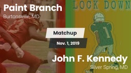 Matchup: Paint Branch vs. John F. Kennedy  2019