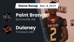 Recap: Paint Branch  vs. Dulaney  2019