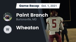 Recap: Paint Branch  vs. Wheaton 2021