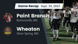 Recap: Paint Branch  vs. Wheaton  2023