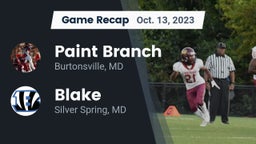 Recap: Paint Branch  vs. Blake  2023